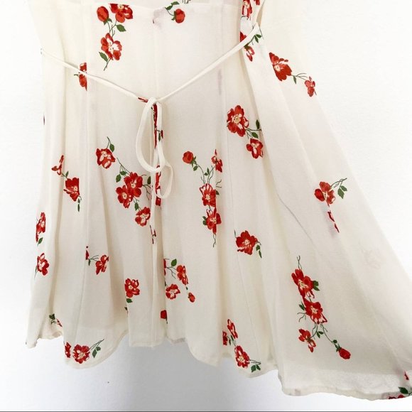 REFORMATION Lucky Floral Dress White Size Small - Picture 7 of 8